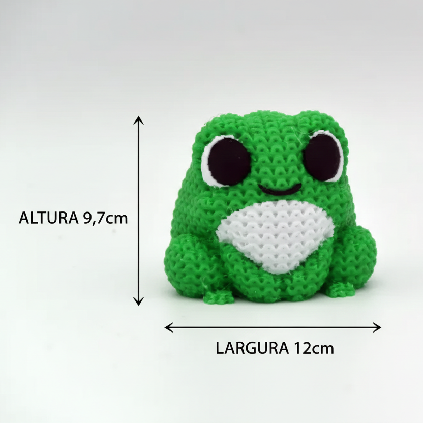 Sapo de Tricô Decorativo – Efeito Tricô em Impressão 3D