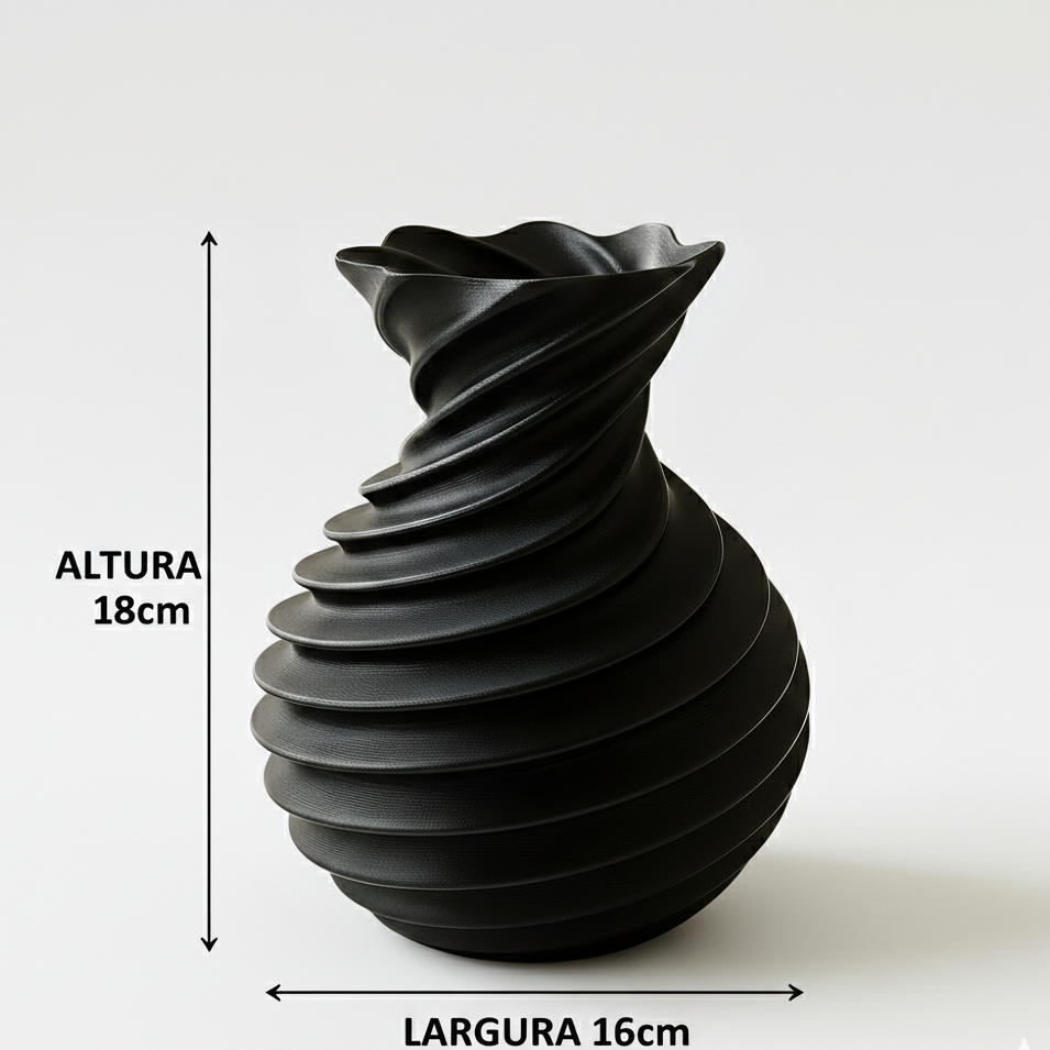 Vaso Nyx Nº04 – Vaso Decorativo Moderno Escultural