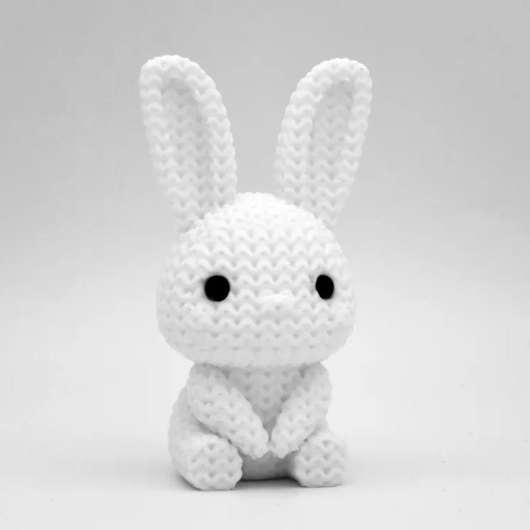 Coelhinho de Páscoa de Tricô Decorativo – Efeito Tricô em Impressão 3D