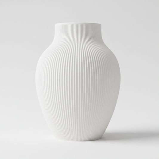 Vaso Kairo Nº02 – Flow – Vaso Decorativo Japandi com Curvas Orgânicas Minimalistas